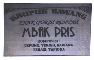 Trademark MBAK PRIS+LOGO