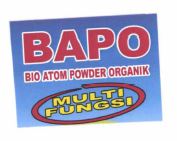 Trademark BAPO (BIO ATOM POWDER ORGANIK)+LOGO