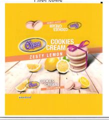 Trademark OKEBIS COOKIES CREAM ZESTY LEMON + LOGO