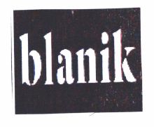 Trademark BLANIK