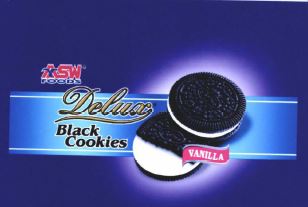 Trademark DELUX BLACK COOKIES VANILA + LUKISAN