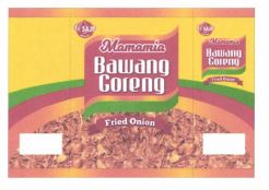 Trademark SAJP MAMAMIA BAWANG GORENG FRIED ONION + LUKISAN