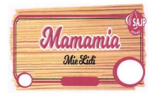 Trademark SAJP MAMAMIA MIE LIDI + LUKISAN