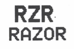 Trademark RZR RAZOR + LOGO