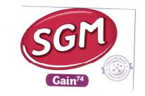 Trademark SGM GAIN 74+ LOGO