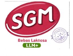 Trademark SGM LLM+ Bebas Laktosa Pronutrisi + LOGO