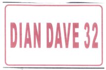 Trademark DIAN DAVE 32