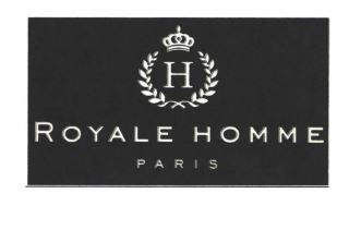 Trademark H ROYALE HOMME PARIS + LOGO