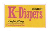 Trademark K-DIAPERS LONDON COMFORT ALL DAYS NYAMAN SEPANJANG HARI + LOGO