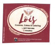 Trademark LOIS COOKIES, CAKES & CATERING + LUKISAN