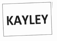 Trademark KAYLEY