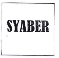 Trademark SYABER + LOGO