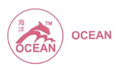 Trademark OCEAN + KARAKTER HURUF NON LATIN + LOGO