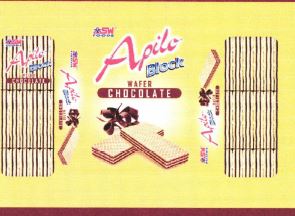 Trademark APILO BLOCK WAFER CHOCOLATE + LUKISAN