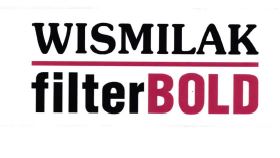 Trademark WISMILAK FILTER BOLD + LOGO