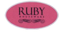 Trademark RUBY HOUSEWARE + LOGO