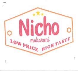 Trademark NICHO MAKARONI LOW PRICE HIGH TASTE + LOGO