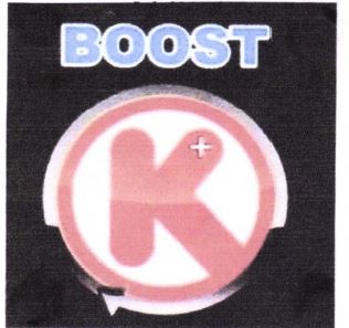 Trademark BOOST K+ + LOGO