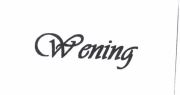 Trademark WENING + LOGO