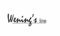 Trademark WENING'S LINE