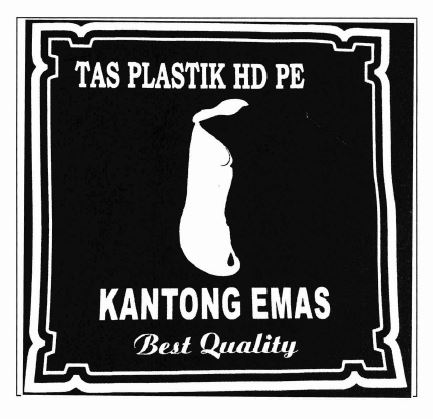 Trademark TAS PLASTIK HD PE KANTONG EMAS BEST QUALITY + LOGO