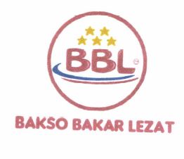 Trademark BBL BAKSO BAKAR LEZAT + LOGO