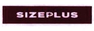 Trademark SIZEPLUS + LOGO