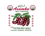 Trademark ASAMKU CAP GUNUNG MAS + KARAKTER HURUF NON LATIN + LUKISAN