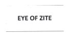 Trademark EYE OF ZITE