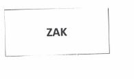 Trademark ZAK