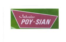 Trademark POY-SIAN INHALER + LOGO