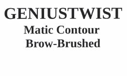 Trademark GENIUSTWIST MATIC CONTOUR BROW-BRUSHED