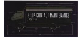 Trademark SHOP CONTACT MAINTENANCE - LOCUST 01 + LUKISAN