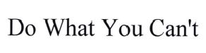 Trademark Do What You Can't