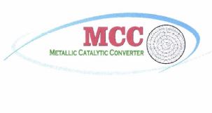 Trademark MCC Metallic Catalytic Converter + logo