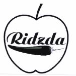 Trademark RIDZDA