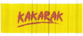 Trademark KAKARAK