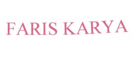 Trademark FARIS KARYA