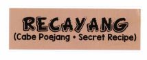 Trademark RECAYANG (Cabe Poejang + Secret Recipe )