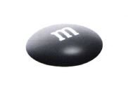 Trademark M&M’S M Flat View Lentil B/W device