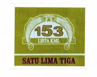 Trademark 153 SATU LIMA TIGA + LOGO