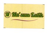 Trademark Ma' sum Batik + Lukisan/Logo m