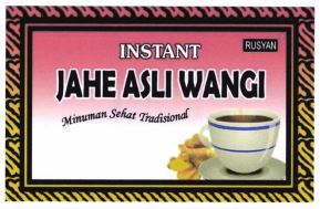 Trademark Jahe Asli Wangi + Logo