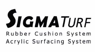 Trademark SIGMATURF Rubber Cushion System Acrylic Surfacing System