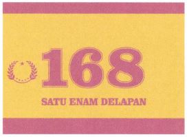 Trademark SATU ENAM DELAPAN (168). + LUK