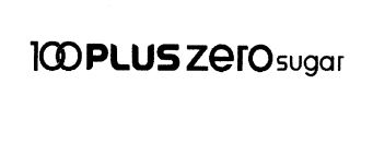 Trademark 100 PLUS ZERO Sugar & Logo (wordmark)