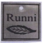 Trademark RUNNI