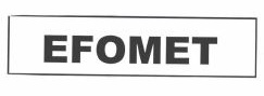 Trademark EFOMET + LOGO