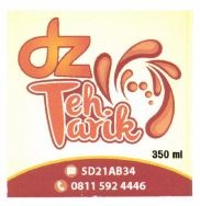 Trademark DZ Teh Tarik dan lukisan