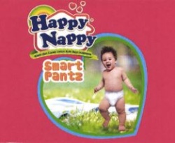 Trademark Tulisan Happy Nappy Smart Pantz dan lukisan.